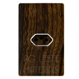 Conjunto Tomada 20A 4X2 Horizontal - Novara Especiais Ebano